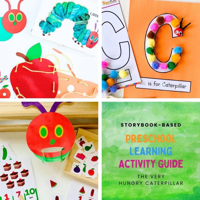 Kindergarten phonics worksheet featuring a mini storybook about a hungry duck