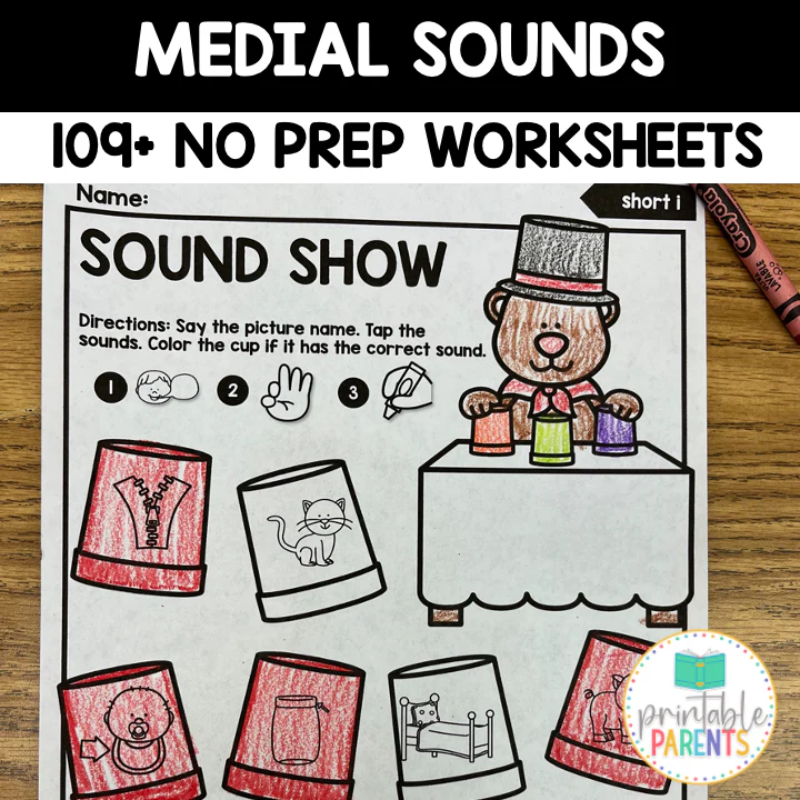 Phonemic Awareness Initial Sounds Assessment Worksheet for Early Learners Kindergarten student identifying initial sounds of words with pictures and letter choices for phonemic awareness practice