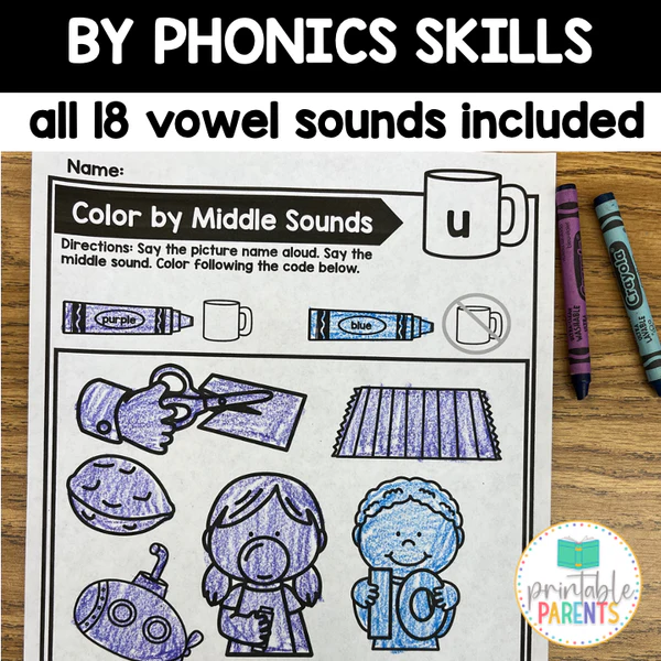 Phonemic Awareness Initial Sounds Worksheet Activity 6 Kindergarten worksheet for students to practice identifying initial phonemes in word families
