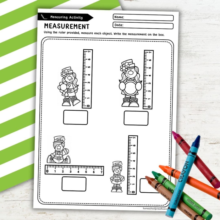 Leprechaun Match Worksheet Number 19 for Kindergarten Ratios and Proportions Kindergarten worksheet with leprechauns designed to teach matching and proportions concepts
