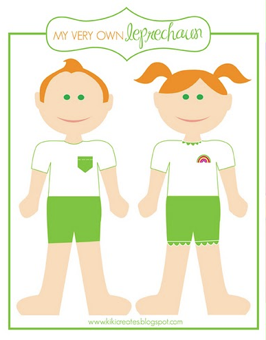 Fun and engaging leprechaun paper doll activity for young learners Colorful Leprechaun Paper Doll worksheet for kindergarten students celebrating St. Patrick's Day