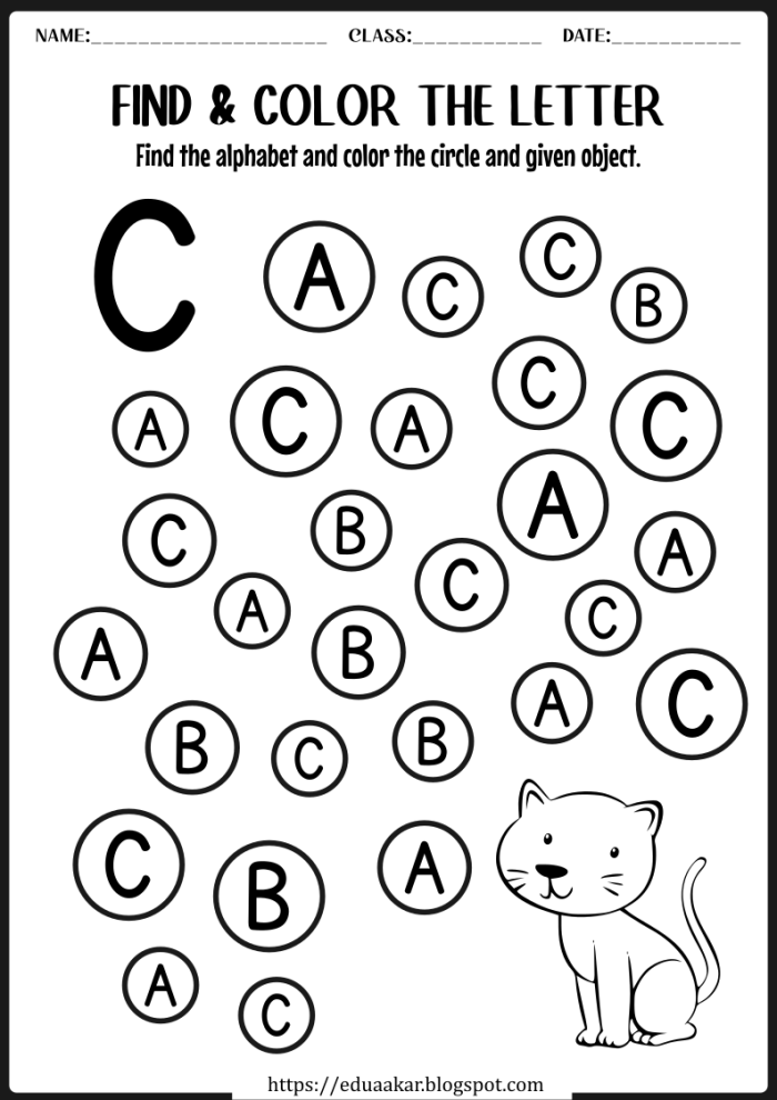 Printable worksheet for practicing upper and lowercase letter B for kindergarten students
