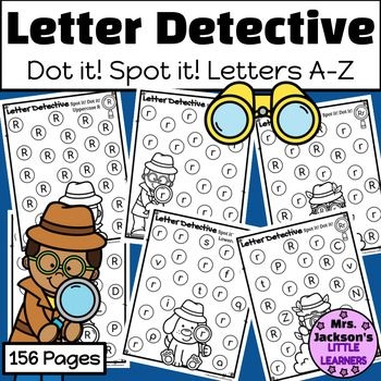 Kindergarten worksheet featuring a Letter D Detective activity for children to find and color hidden letters