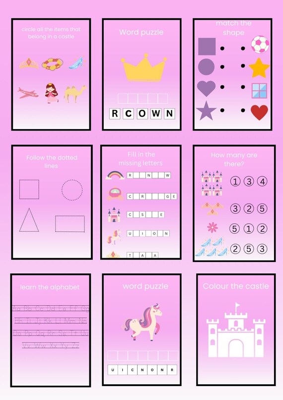 Letter Shapes Puzzle 5 worksheet for kindergarten students focusing on geometry skills