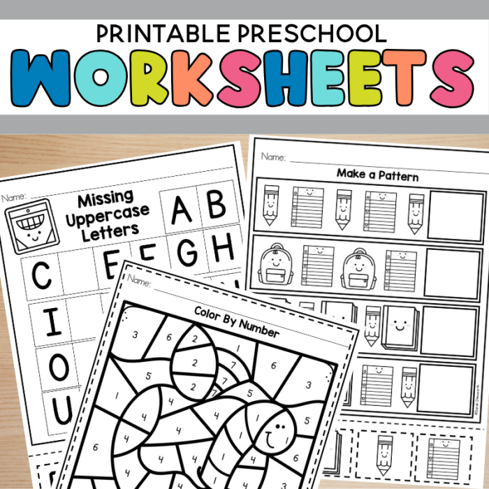 Kindergarten worksheet featuring a letter shapes puzzle to help children identify and match alphabet characters