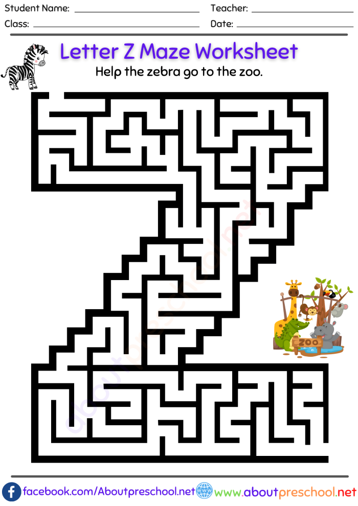 A fun letter maze worksheet for kids focusing on the letter A Kindergarten students solving a letter maze by connecting an apple to a hand using the letter A