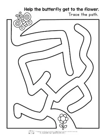 Worksheet guiding children from A to K to enhance letter recognition skills