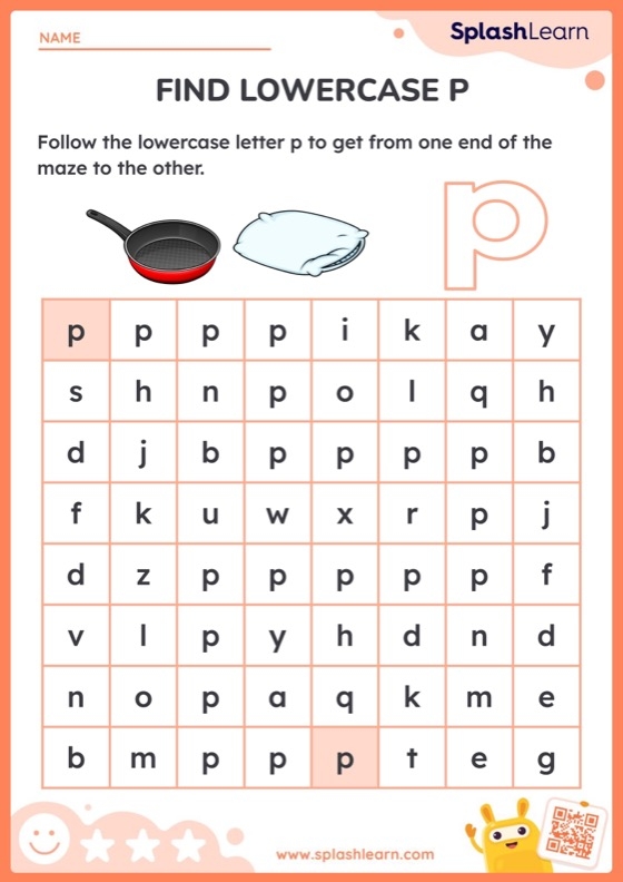 Follow the A to K Path worksheet designed for kindergarten letter recognition