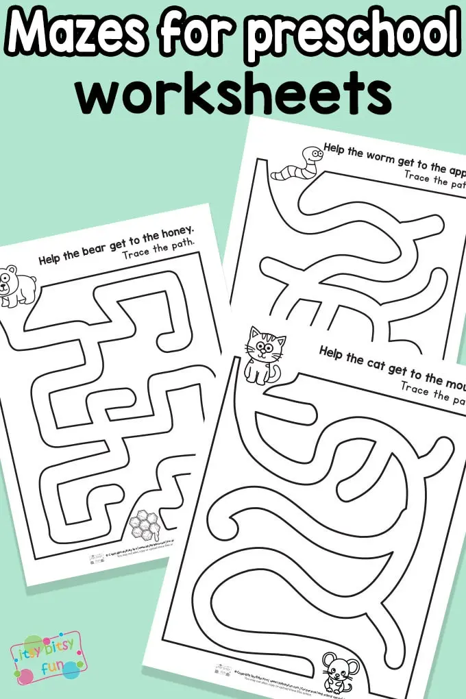 Worksheet for following the A to K path to enhance letter recognition skills for Kindergarten students