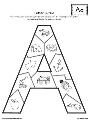 ALT text: Engaging Letter Shapes Puzzle 4 worksheet for kindergarten students to enhance their alphabet skills