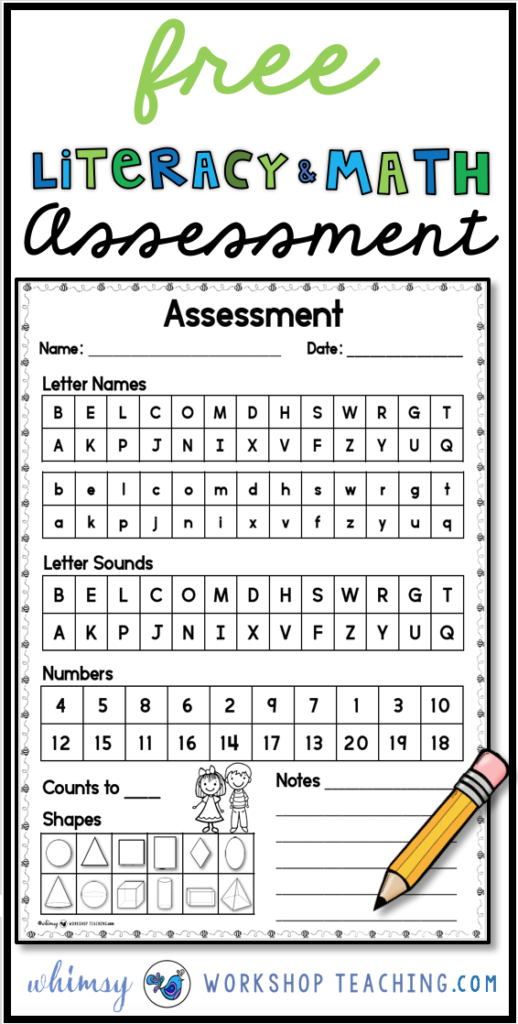 Letter Sound Assessment Worksheet 11 for Kindergarten Literacy Kindergarten student completing a letter sound assessment worksheet for word families
