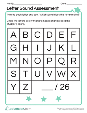 Quick Alphabet Letter Sound Assessment Tool for Early Learners Image 7 Kindergarten student completing letter sound assessment worksheet with alphabet letters