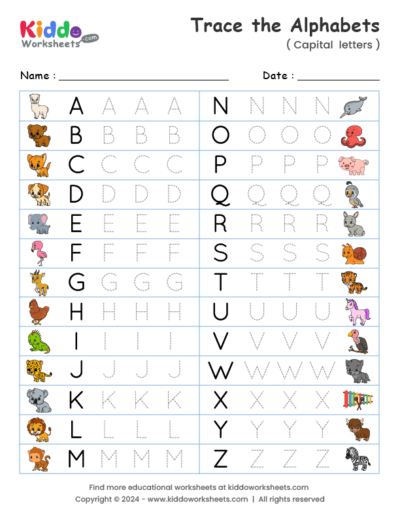Handwriting worksheet for kindergarteners focusing on practicing small lower case letters on lined paper