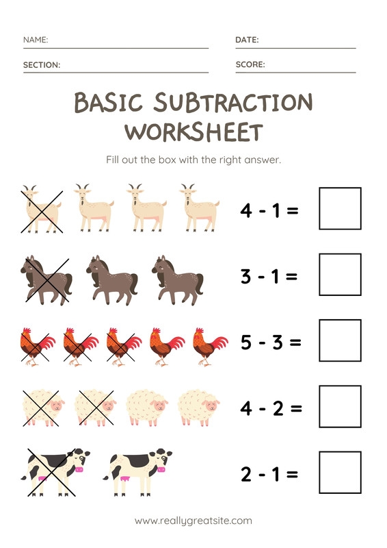 Lucky Subtraction worksheet for kindergarten students celebrating St. Patrick's Day