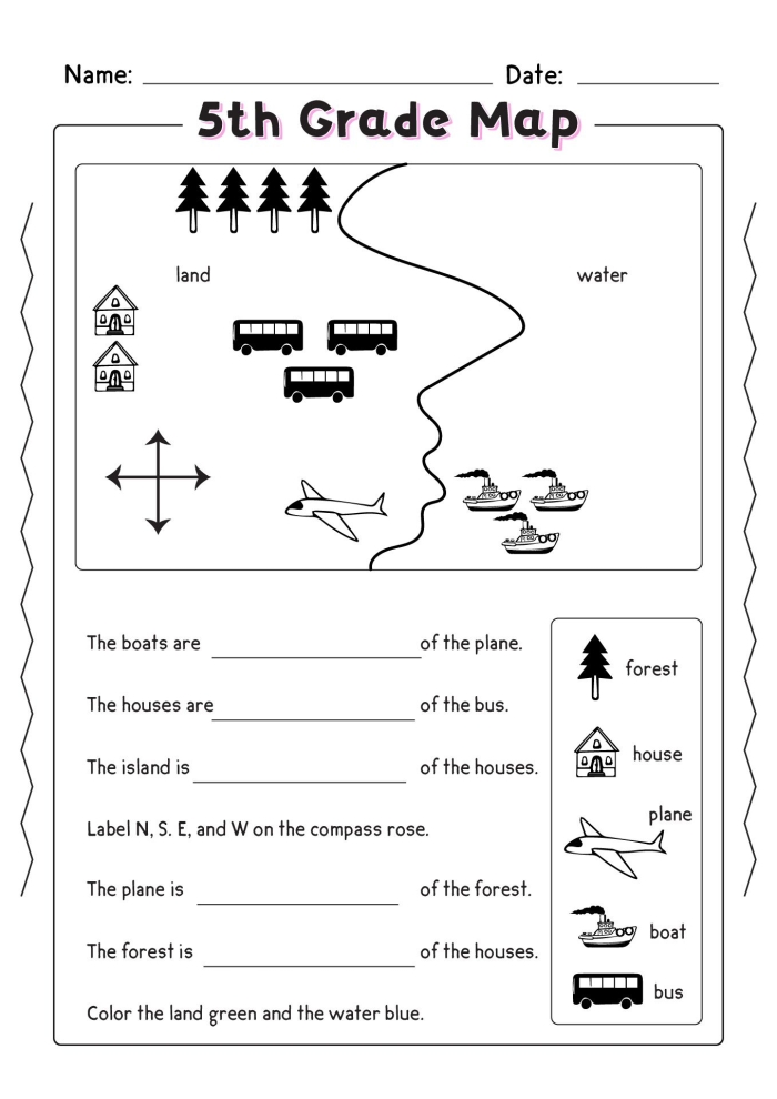 Map to School worksheet for kindergarten students to illustrate their route to school. Fun and engaging template to help young learners with numbers and counting.