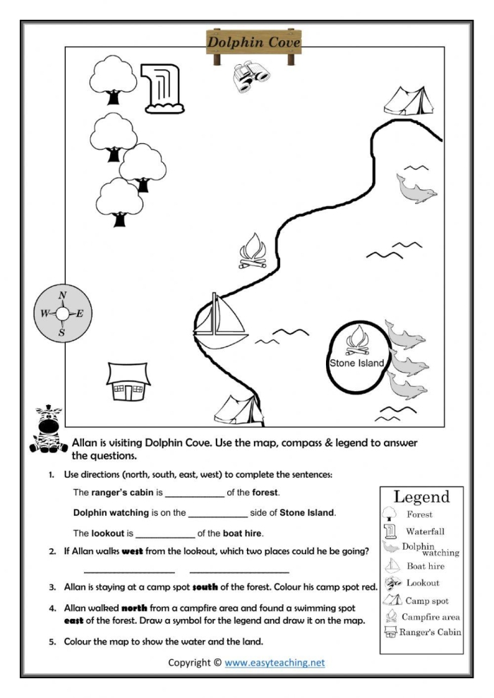 Map to School worksheet for kindergarten students to illustrate their daily route to school