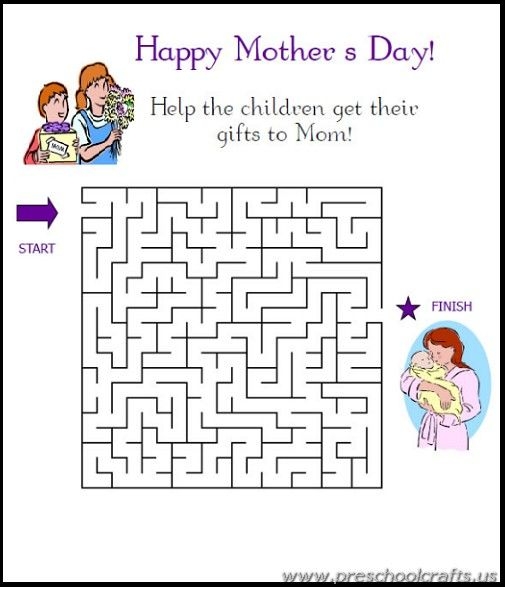 A joyful mother and child coloring page for kindergarten physical science activities