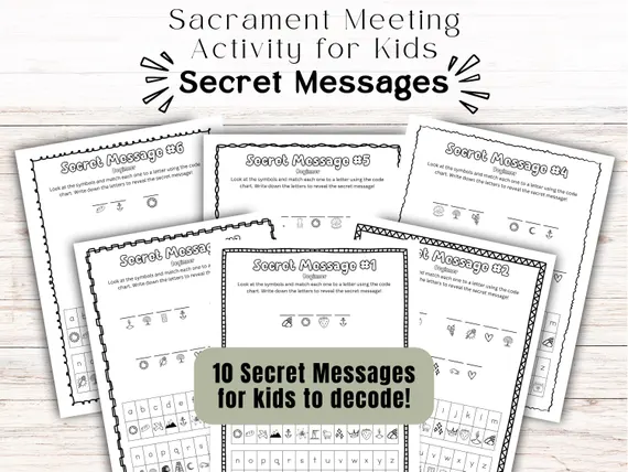 Secret Message 4 worksheet for kindergarten students exploring multiplication concepts