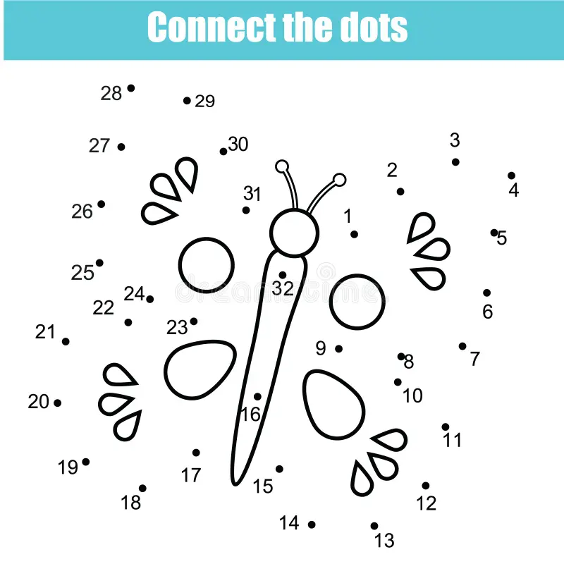 Connect the Numbers worksheet for kindergarten focusing on matching numbers with quantities