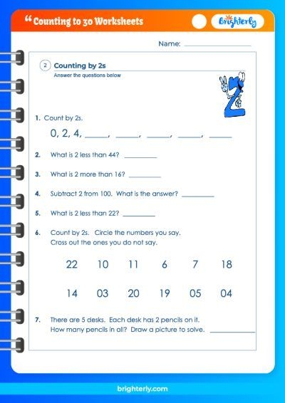 Colorful worksheet designed for kindergarteners to practice counting numbers up to 30 by filling in blanks. Engaging activity for young learners to enhance their number recognition skills.