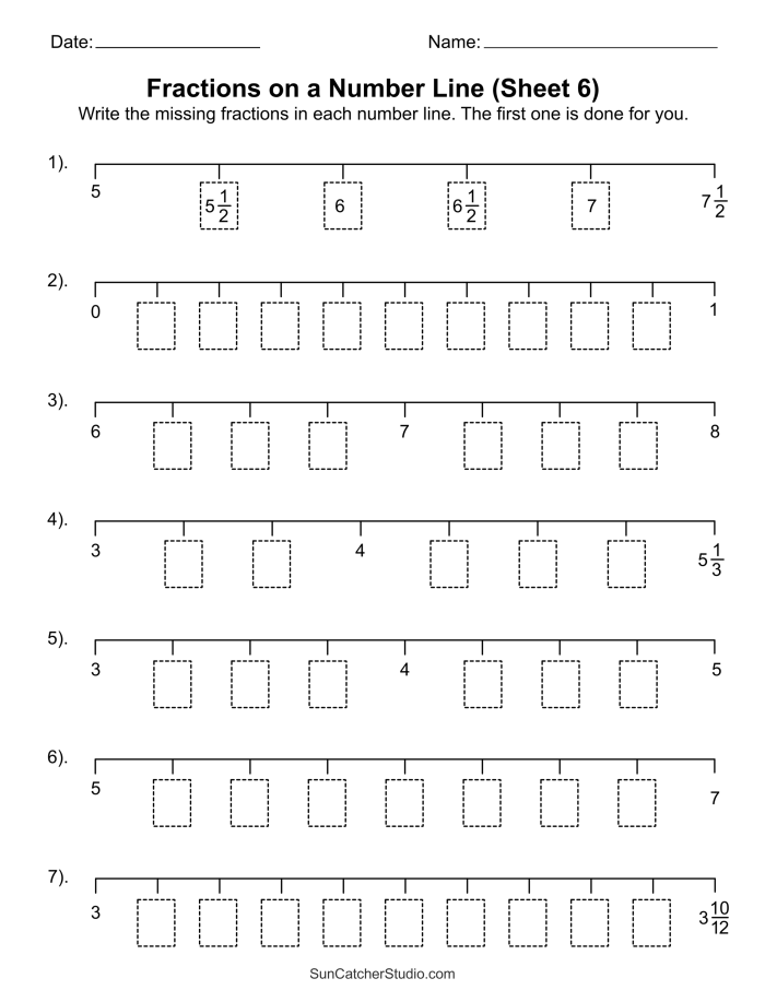 Kindergarten life science number line worksheet with missing numbers for counting practice 6