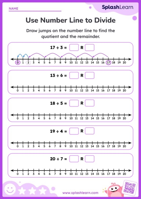 Kindergarten life science number line worksheet for counting and filling in missing numbers