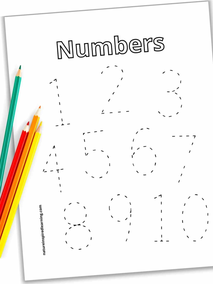 Kindergarten worksheet featuring number one tracing practice and a rabbit counting activity