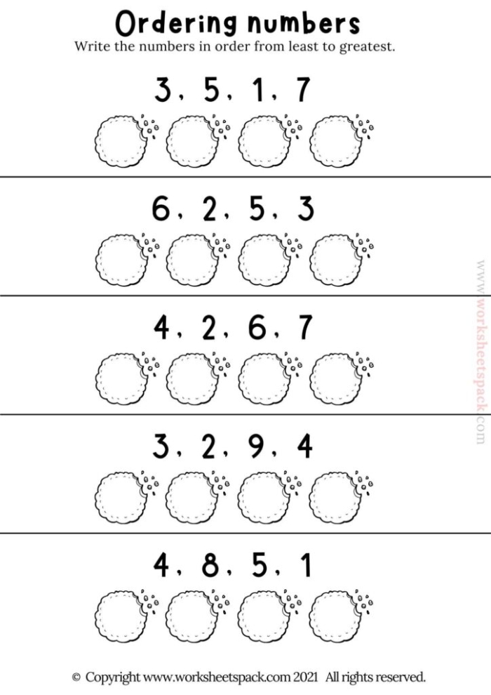 Assessment Ordering Zero to 20 Worksheet 10 Kindergarten students completing a worksheet focused on ordering numbers from zero to twenty