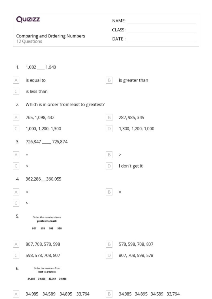 Assessment Worksheet Ordering Numbers Zero to 20 Number 14 Kindergarten students practicing number sequencing from zero to twenty on an assessment worksheet
