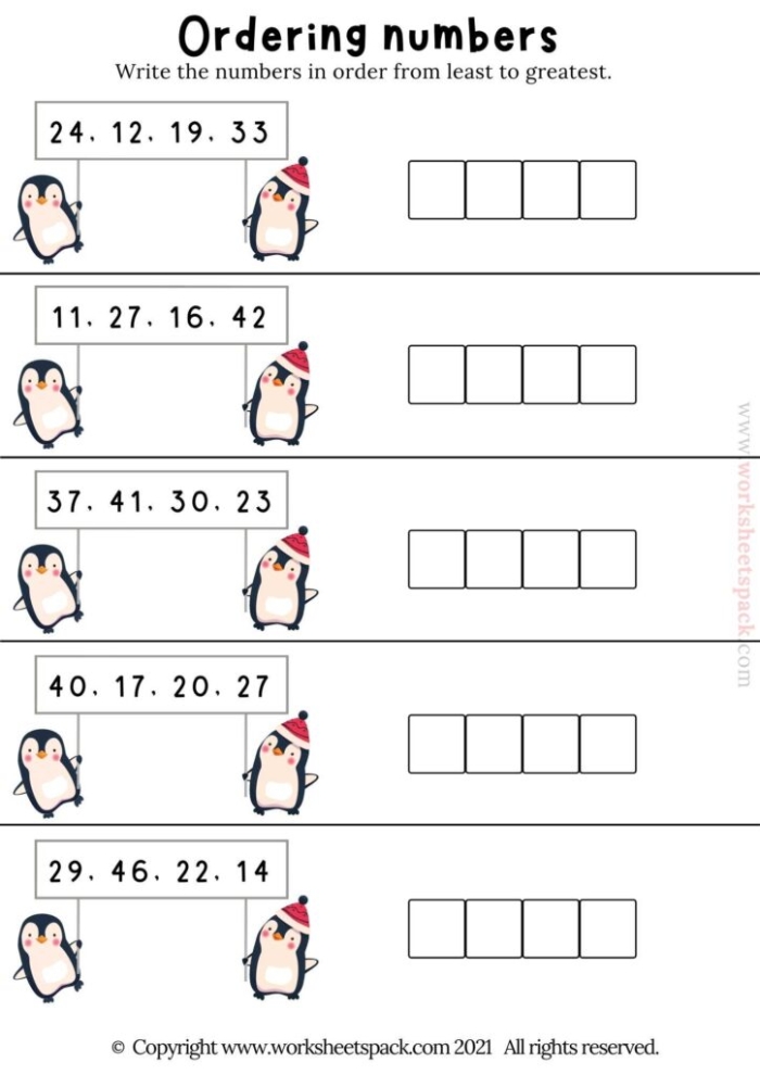 Ordering Numbers to 20 Kindergarten Math Practice Worksheet 14 Kindergarten student filling out a math worksheet about sequencing numbers from one to twenty