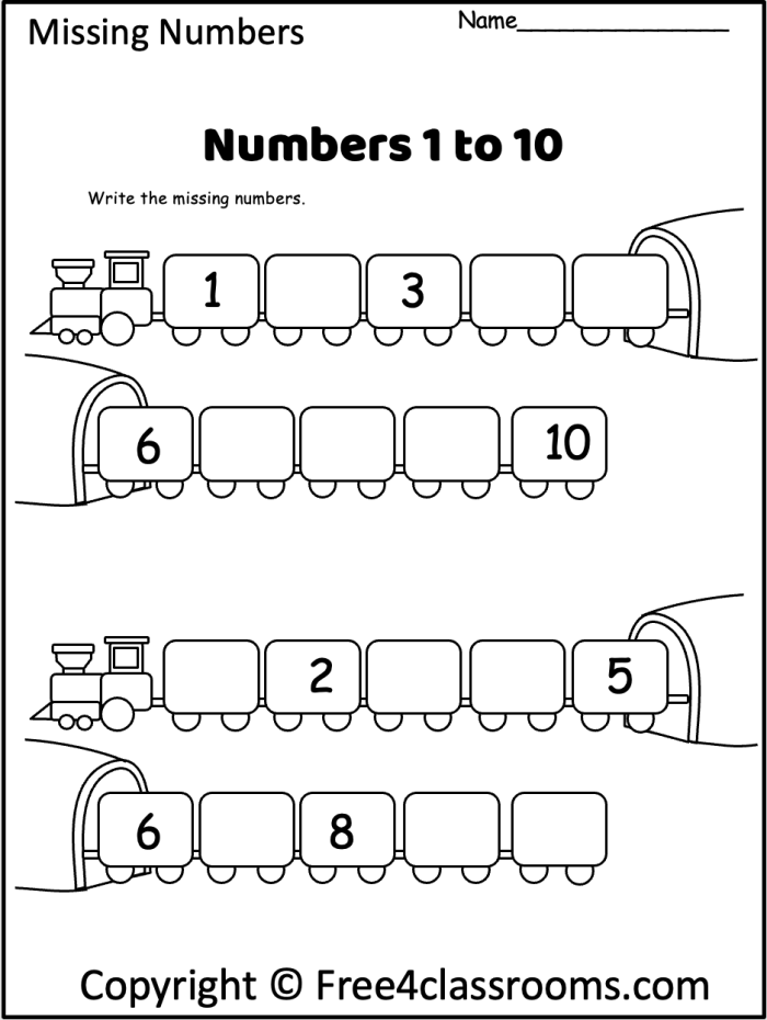 Worksheet for writing numbers 1 to 10, featuring a colorful design for kindergarten students. Brightly illustrated activity sheet aimed at helping children learn number names through repetition.