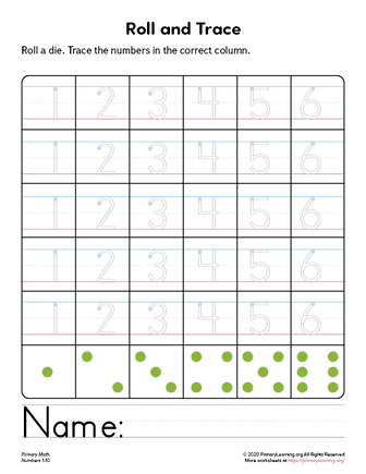 Kindergarten worksheet for practicing writing number words from one to ten with colorful illustrations