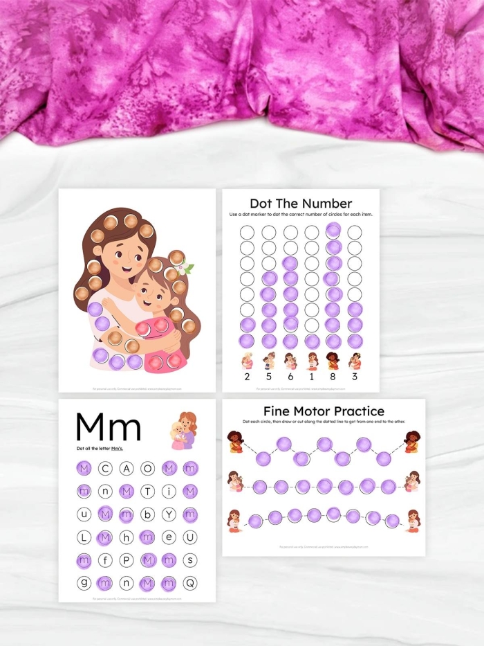 A heartwarming coloring page featuring a mother and child bonding together