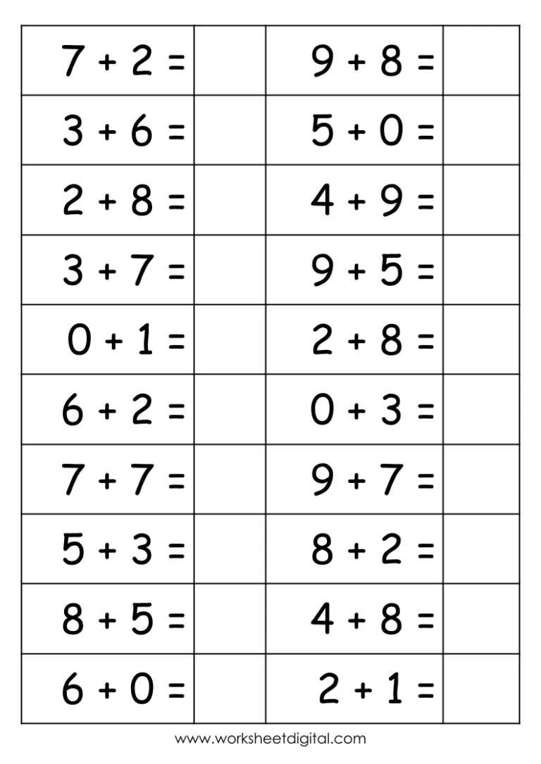 Kids solving ocean animal addition problems with single digits for kindergarten math practice