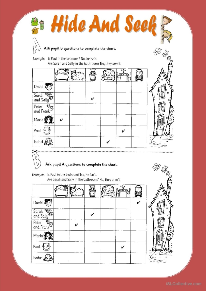 Hide and Seek Worksheet 19: Ocean Friends Finding Hidden Items Activity Kindergarten students help a friendly octopus and sea creatures find hidden objects in an ocean scene for multiplication practice