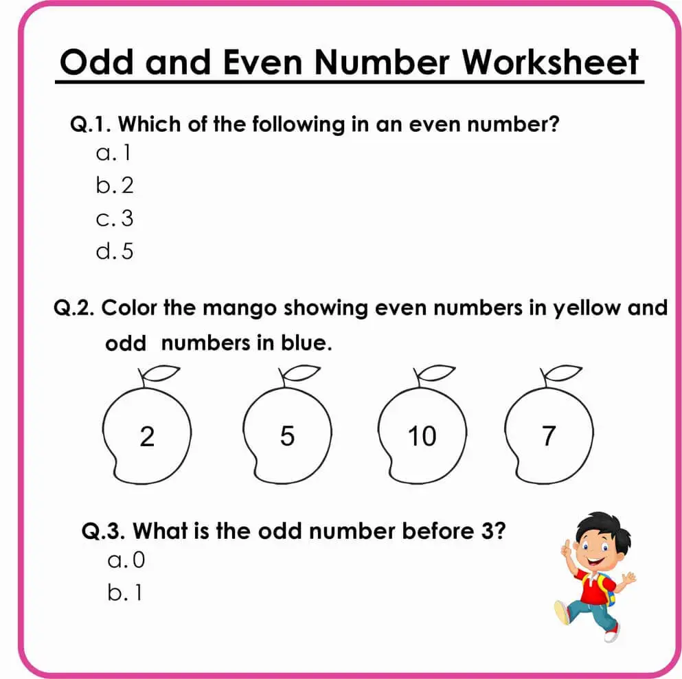 Engaging Odd or Even Math Board Game for Kindergarten Learning Bright and colorful math board game worksheet for kids to learn odd and even numbers
