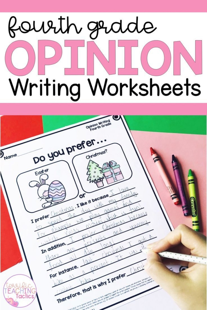 Spring Writing Assessment worksheet for kindergarten opinion writing