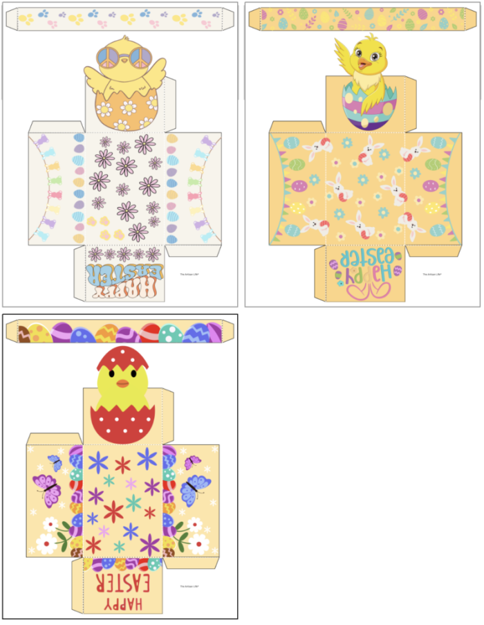 DIY Paper Easter Basket Craft Worksheet 10 Kindergarten student crafting a colorful paper Easter basket from a worksheet activity