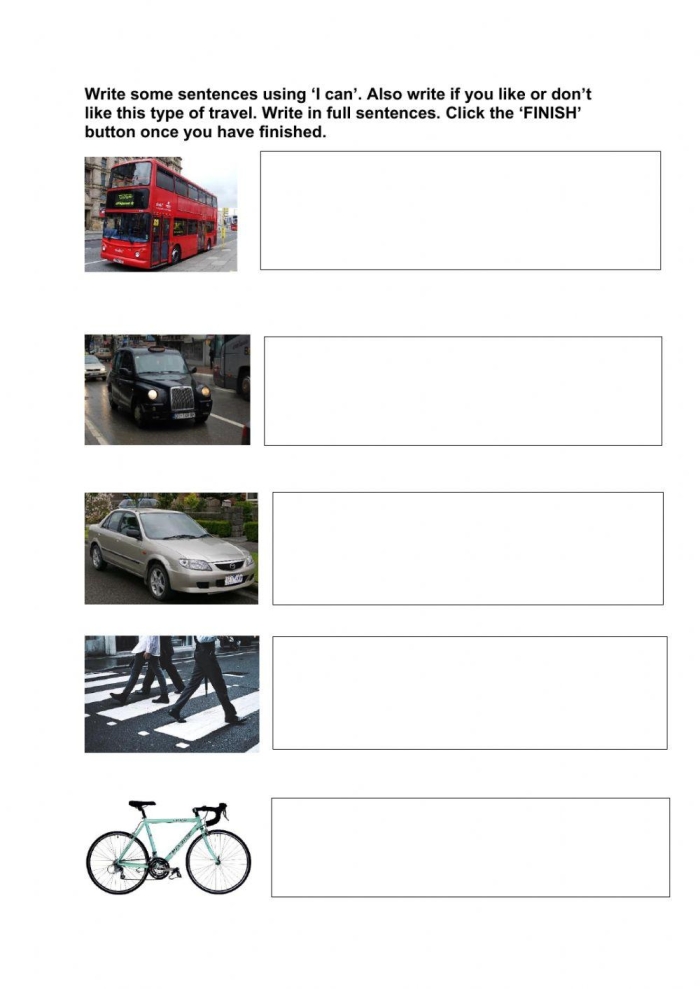 Kindergarten student filling out an I can worksheet about personal skills and sight words