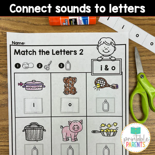 Phonemic Awareness Initial Sounds Assessment Worksheet 11 Kindergarten student identifying initial sounds in words for phonemic awareness practice