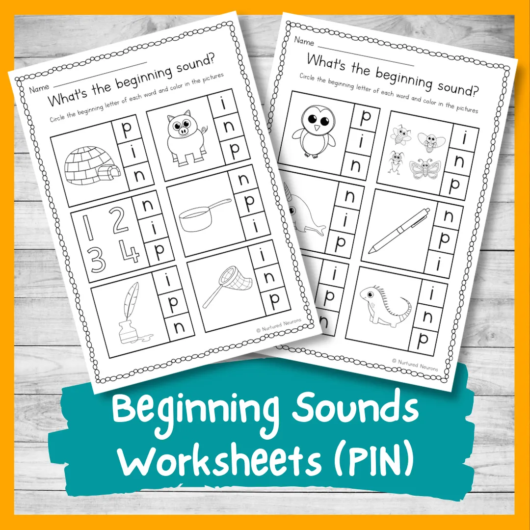 Kindergarten phonics worksheet featuring a circle that sound matching activity for letter recognition