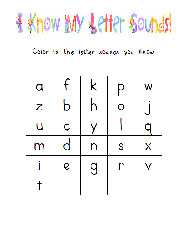 Letter Sound Assessment Worksheet for Kindergarten Phonics Kindergarten student completing a letter sound assessment worksheet for word families