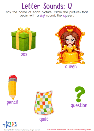 Worksheet for practicing beginning sounds of R, S, and T for kindergarten students