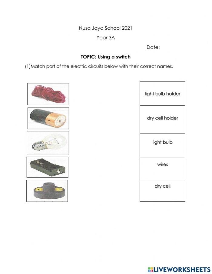 Kindergarten student switching beginning sounds to create new words on Switch it worksheet activity 11