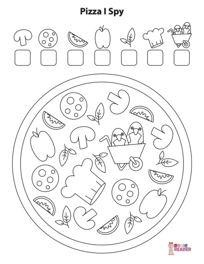 My Favorite Pizza worksheet for young learners in kindergarten A colorful worksheet for kindergarteners to express their favorite pizza toppings while practicing subtraction