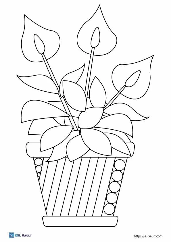 Engaging Plant Color by Word activity for early geometry learning Color-by-word worksheet featuring plants to teach sight words for kindergarten students