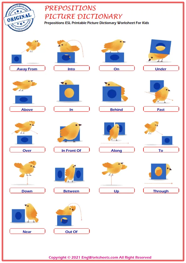 Preposition exercises worksheet for kindergarten focusing on time and money activities
