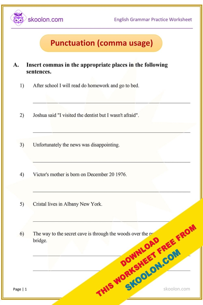 Punctuation Mark Exercises Worksheet 6 for Kindergarten Grammar Practice Kindergarten worksheet with colorful punctuation mark exercises for kids to practice sentence endings
