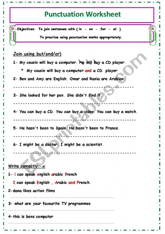 Punctuation Practice Fill-In Activity for Early Learners Colorful kindergarten worksheet showing punctuation mark exercises with fill-in activities for periods, question marks, and exclamation points