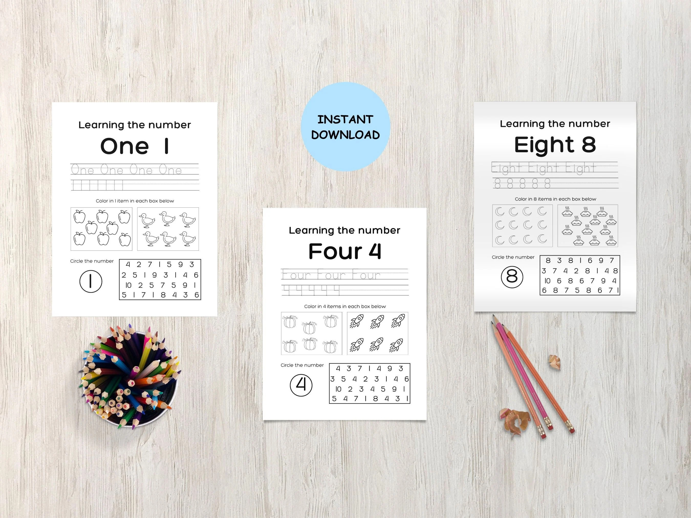 Counting Backwards Math Worksheet for Kindergarten Algebra Practice 20 Kindergarten student solving a reverse order math counting practice worksheet